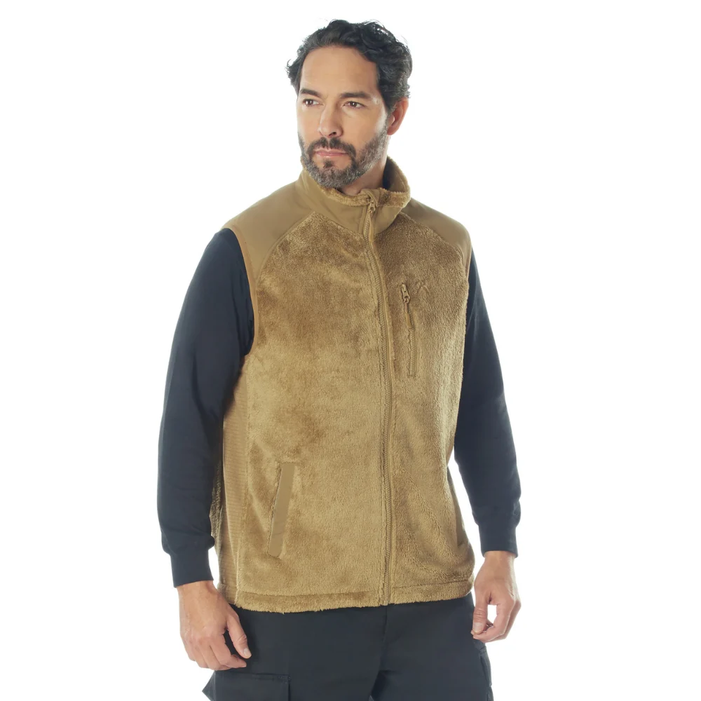 Rothco E.C.W.C.S. Fleece Vest (Coyote Brown) - Image 2
