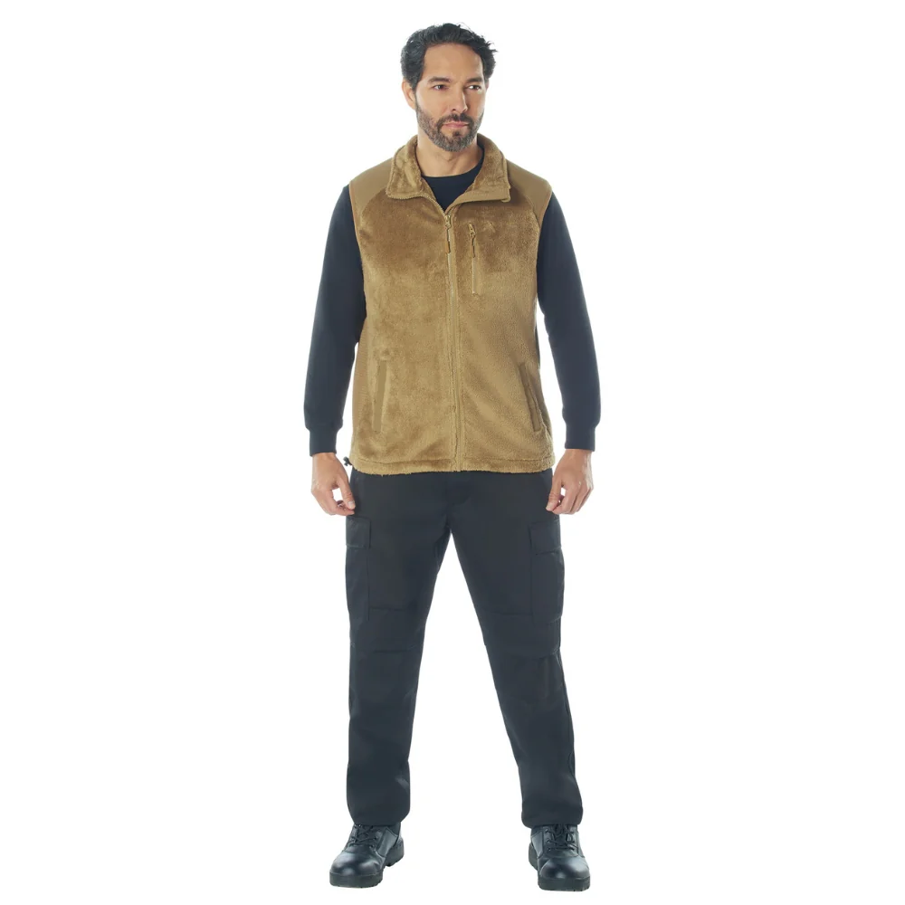 Rothco E.C.W.C.S. Fleece Vest (Coyote Brown) - Image 4