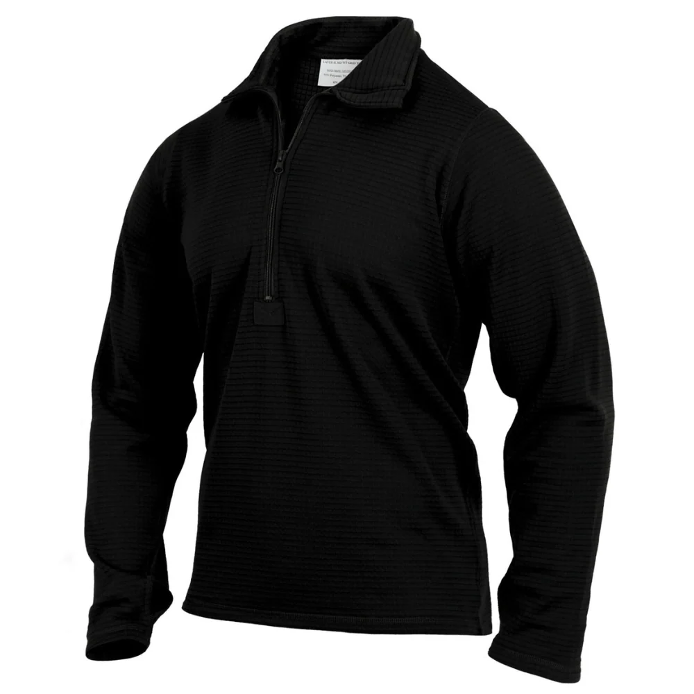 Rothco ECWCS Gen III Mid-Weight Underwear Top Level II (Black)