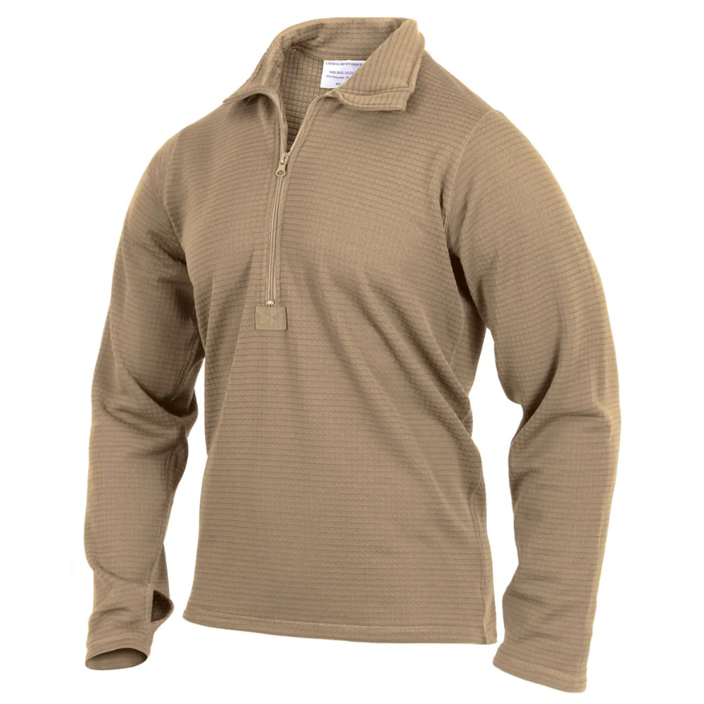 Rothco ECWCS Gen III Mid-Weight Underwear Top Level II (Desert Sand)