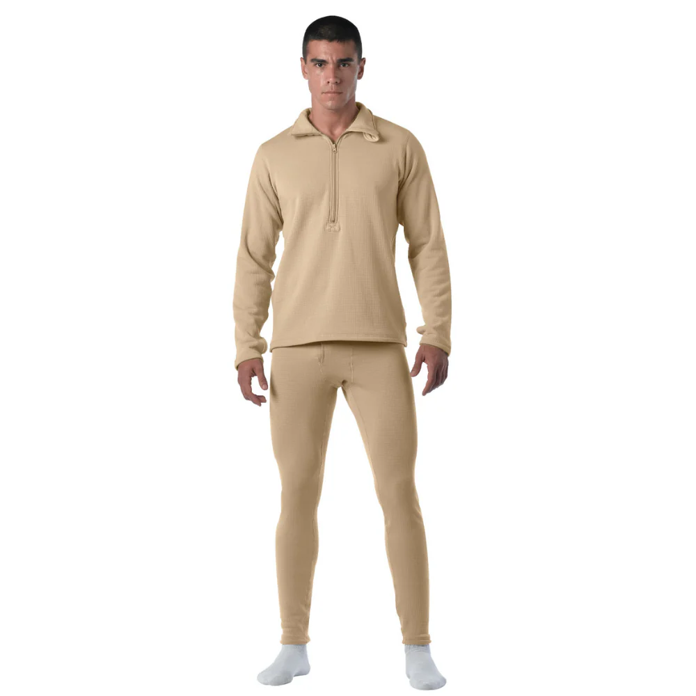 Rothco ECWCS Gen III Mid-Weight Underwear Top Level II (Desert Sand) - Image 2