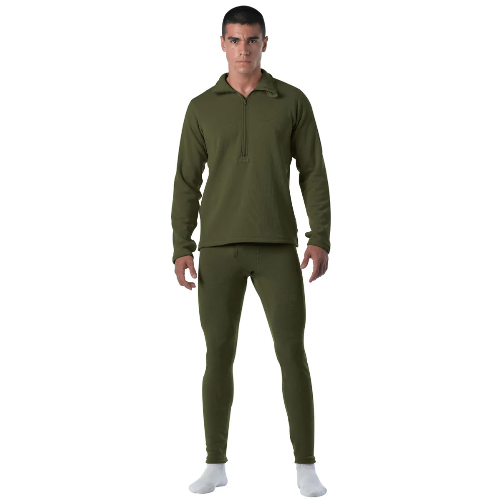 Rothco ECWCS Gen III Mid-Weight Underwear Top Level II (Olive Drab) - Image 2