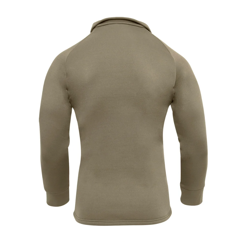 Rothco ECWCS Poly Zip Collar Shirts (AR 670-1 Coyote Brown) - Image 4