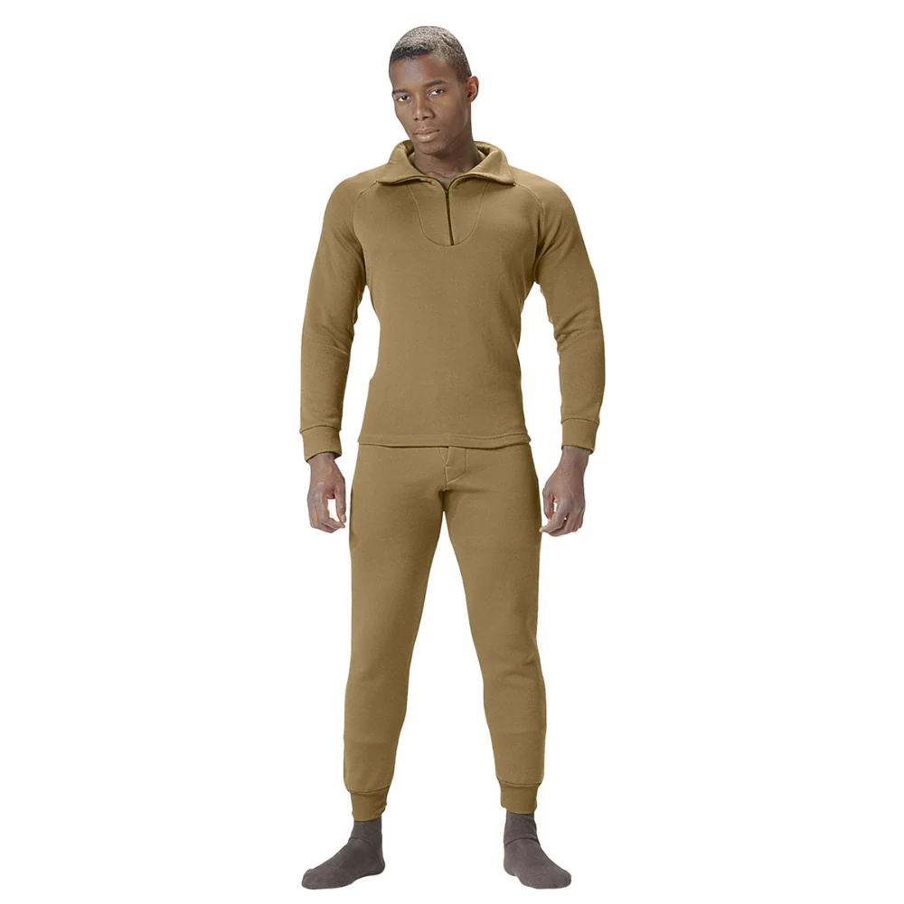 Rothco ECWCS Poly Zip Collar Shirts (AR 670-1 Coyote Brown) - Image 5