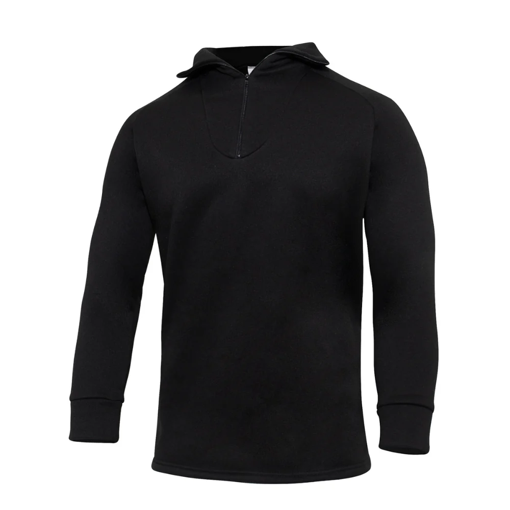 Rothco ECWCS Poly Zip Collar Shirts (Black)