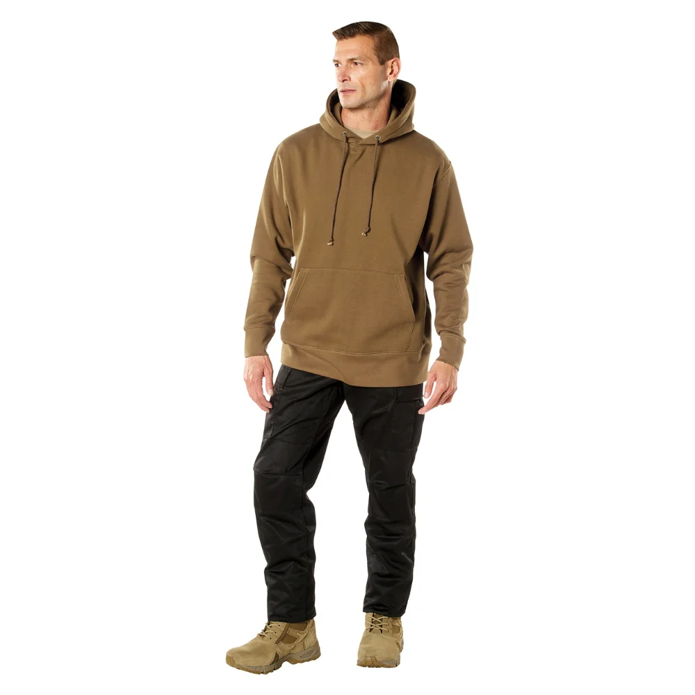 Rothco Every Day Pullover Hooded Sweatshirt (Coyote Brown) - Image 3