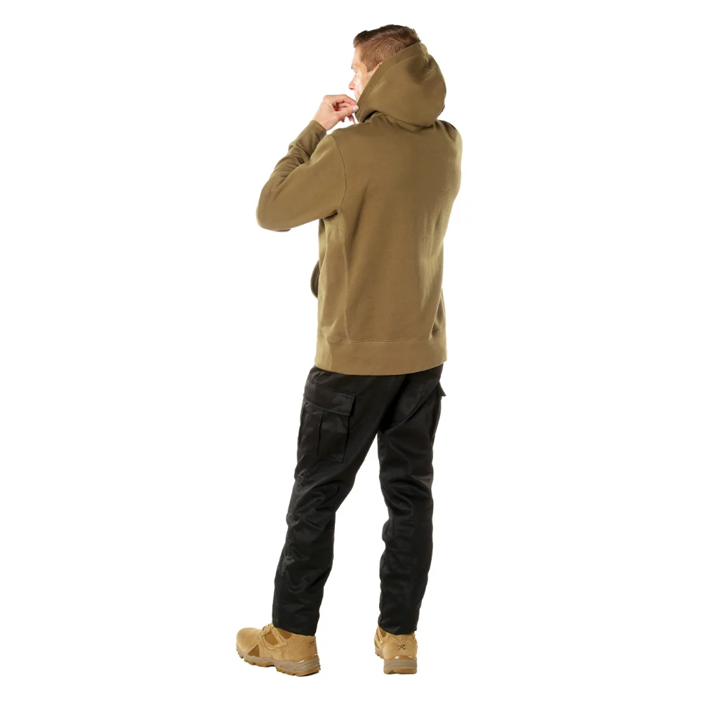 Rothco Every Day Pullover Hooded Sweatshirt (Coyote Brown) - Image 4