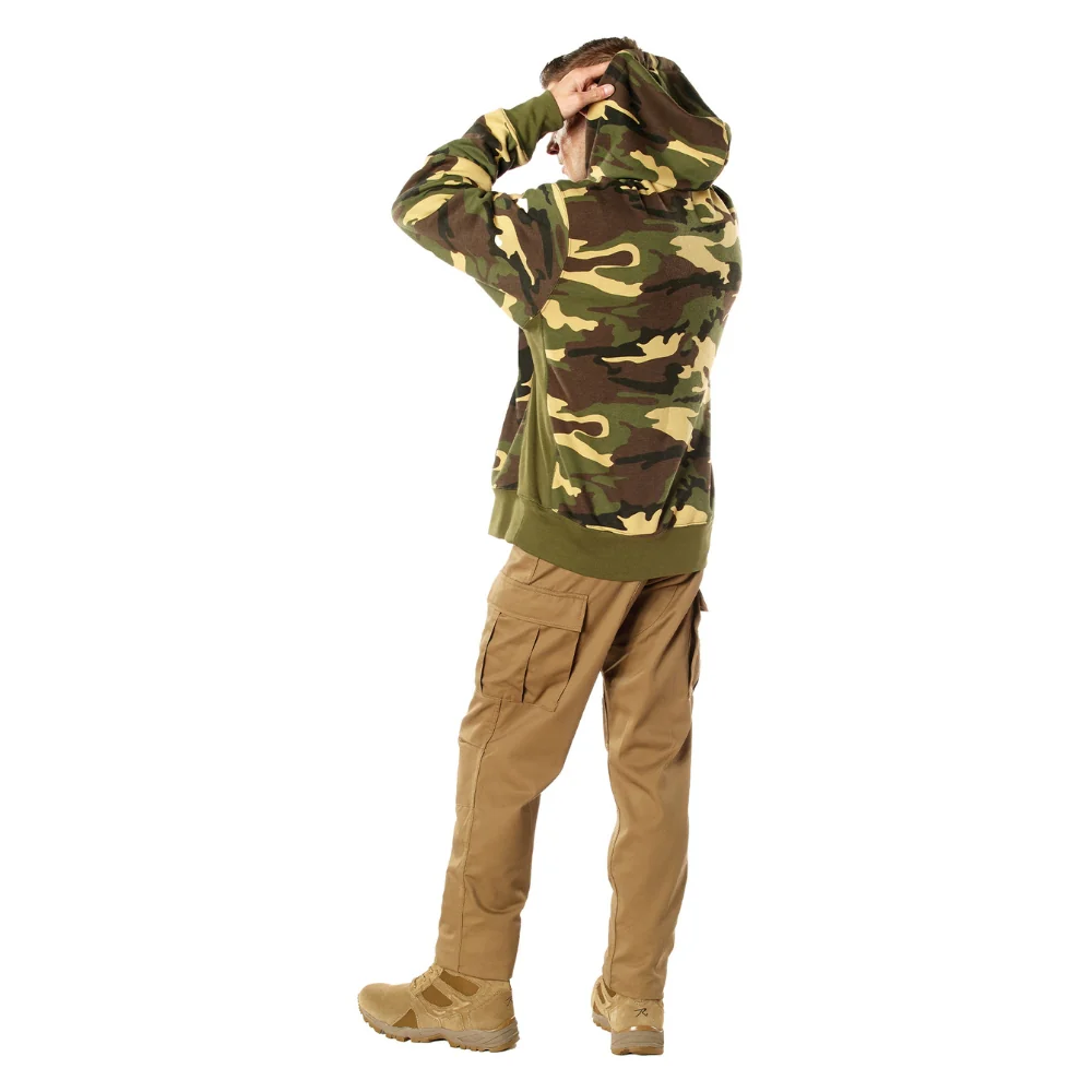 Rothco Every Day Pullover Hooded Sweatshirt (Woodland Camo) - Image 3