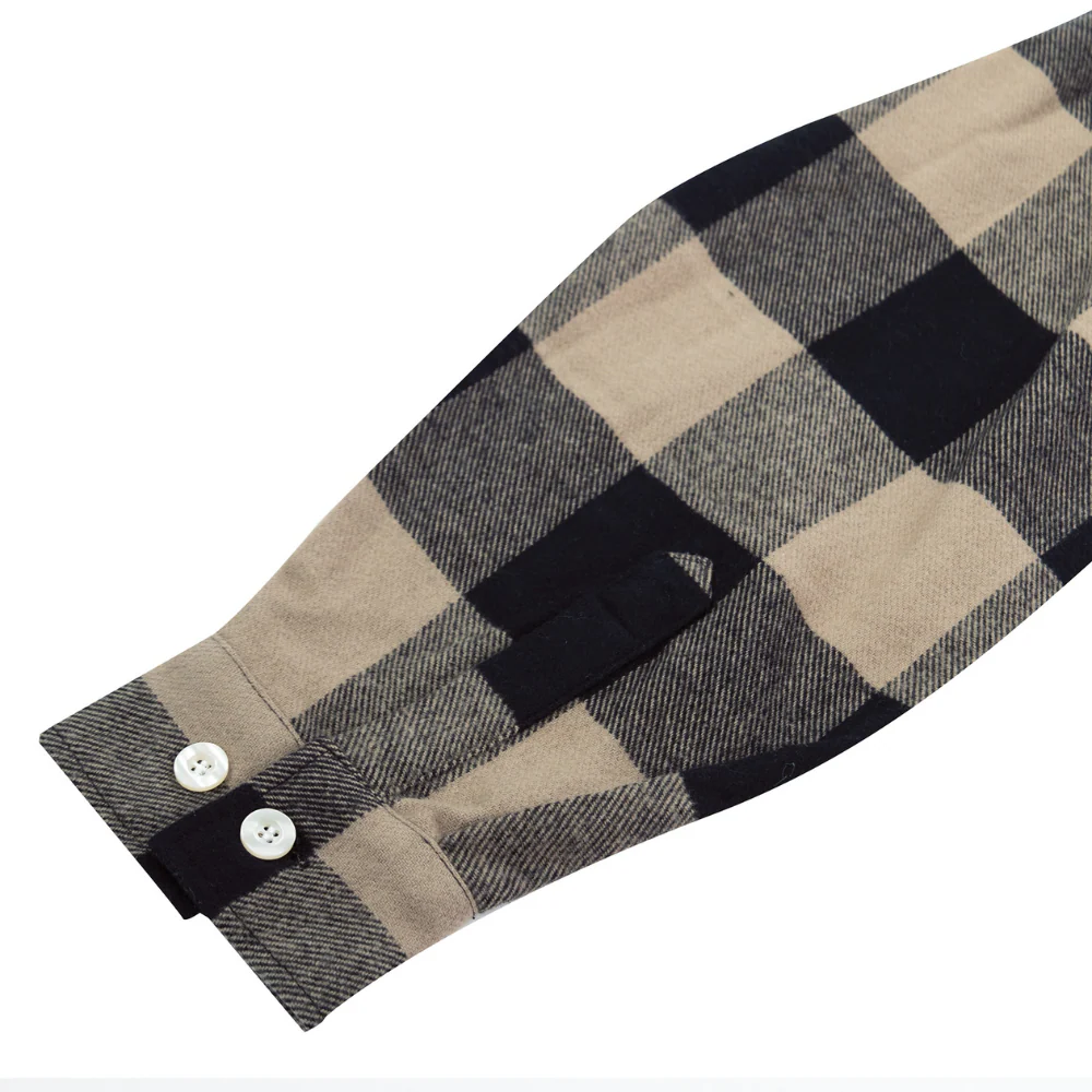 Rothco Extra Heavyweight Buffalo Plaid Flannel Shirt (Coyote Brown Plaid) - Image 6