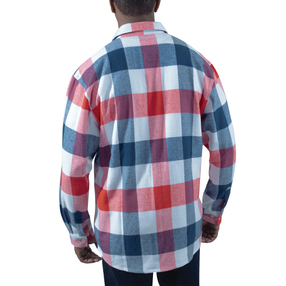 Rothco Extra Heavyweight Buffalo Plaid Flannel Shirt (Red / White / Blue Plaid) - Image 5