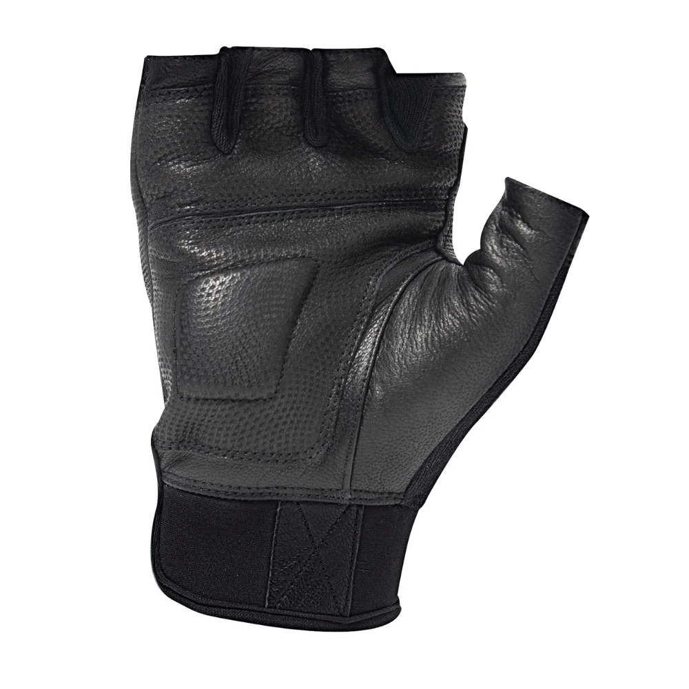 Rothco Fingerless Cut and Fire Resistant Carbon Hard Knuckle Gloves - Black - Image 2