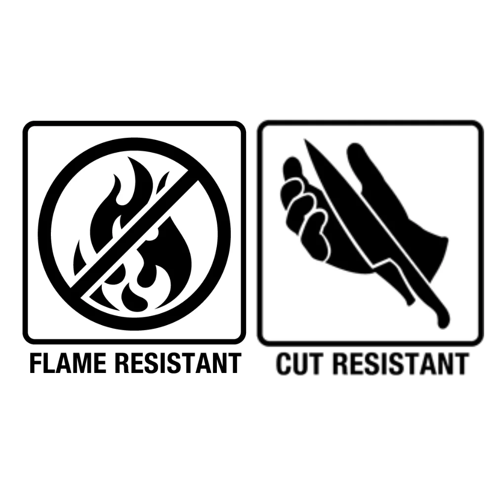 Rothco Fingerless Cut and Fire Resistant Carbon Hard Knuckle Gloves - Black - Image 4