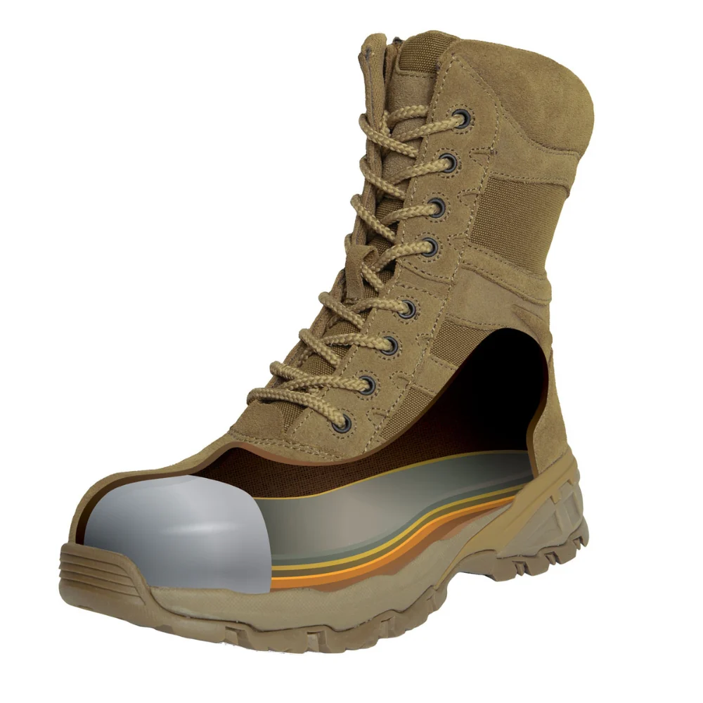 Rothco Forced Entry Composite Toe AR 670-1 Coyote Brown Side Zip Tactical Boot - 8 Inch - Image 6