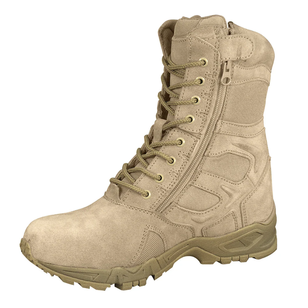 Rothco Forced Entry Deployment Boots With Side Zipper - 8 Inch (Tan) - Image 2