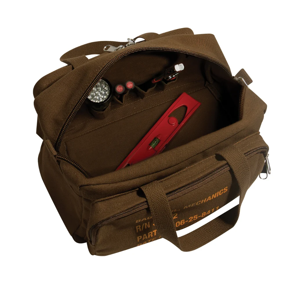 Rothco G.I. Type Zipper Pocket Mechanics Tool Bag With Military Stencil - Image 12