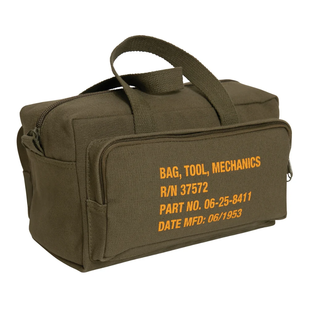 Rothco G.I. Type Zipper Pocket Mechanics Tool Bag With Military Stencil - Image 5