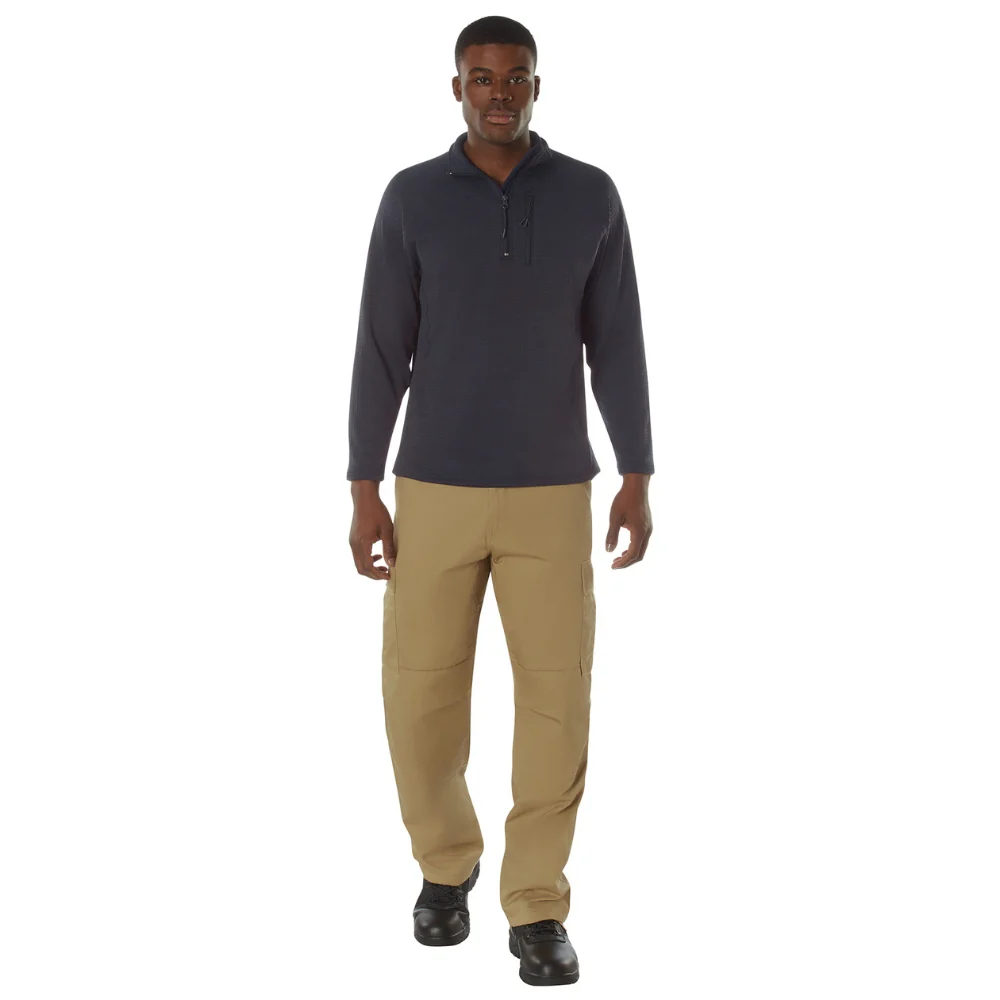 Rothco Grid Fleece Pullover (Midnight Navy Blue) - Image 4