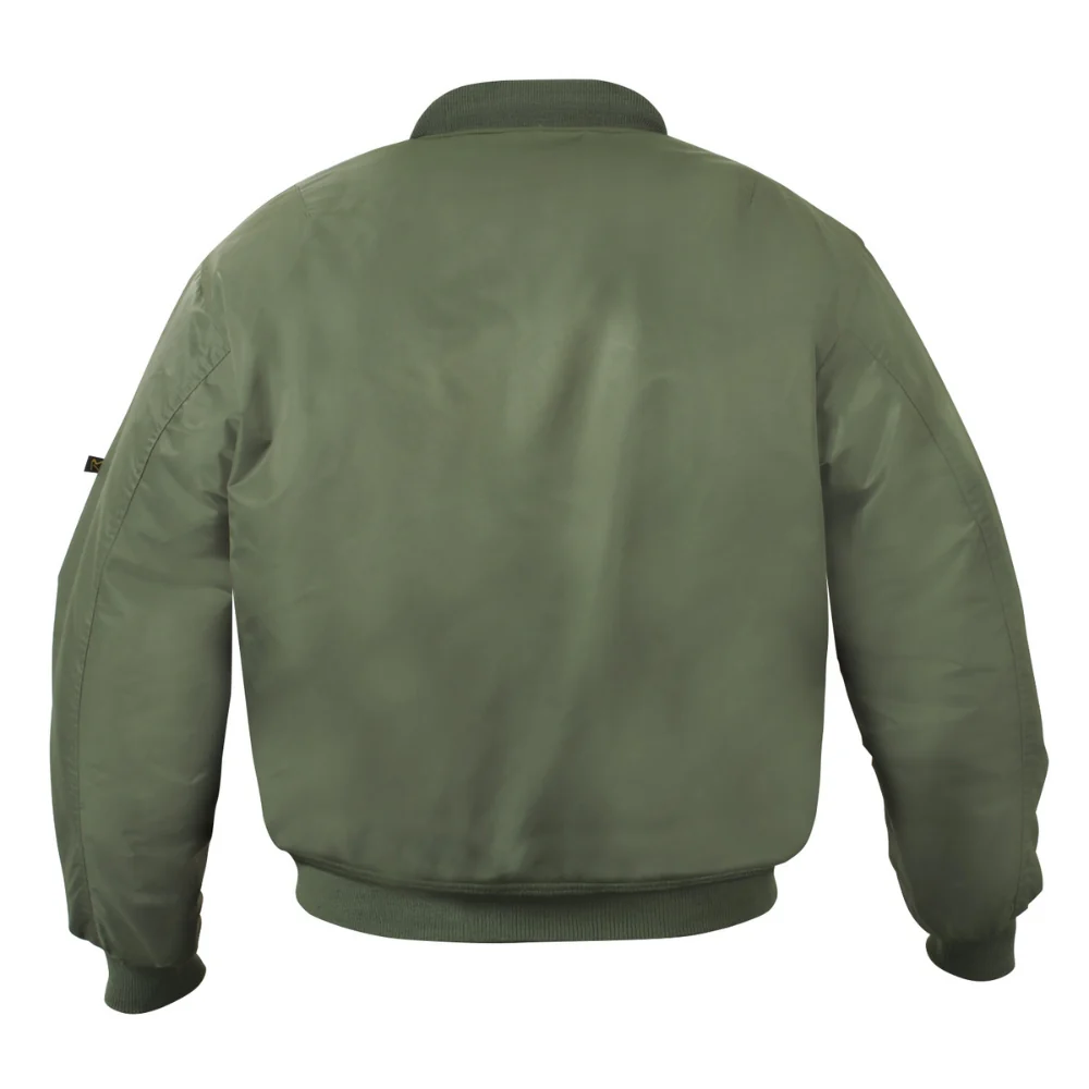 Rothco Kids Flight Jacket With Patches (Sage Green) - Image 2