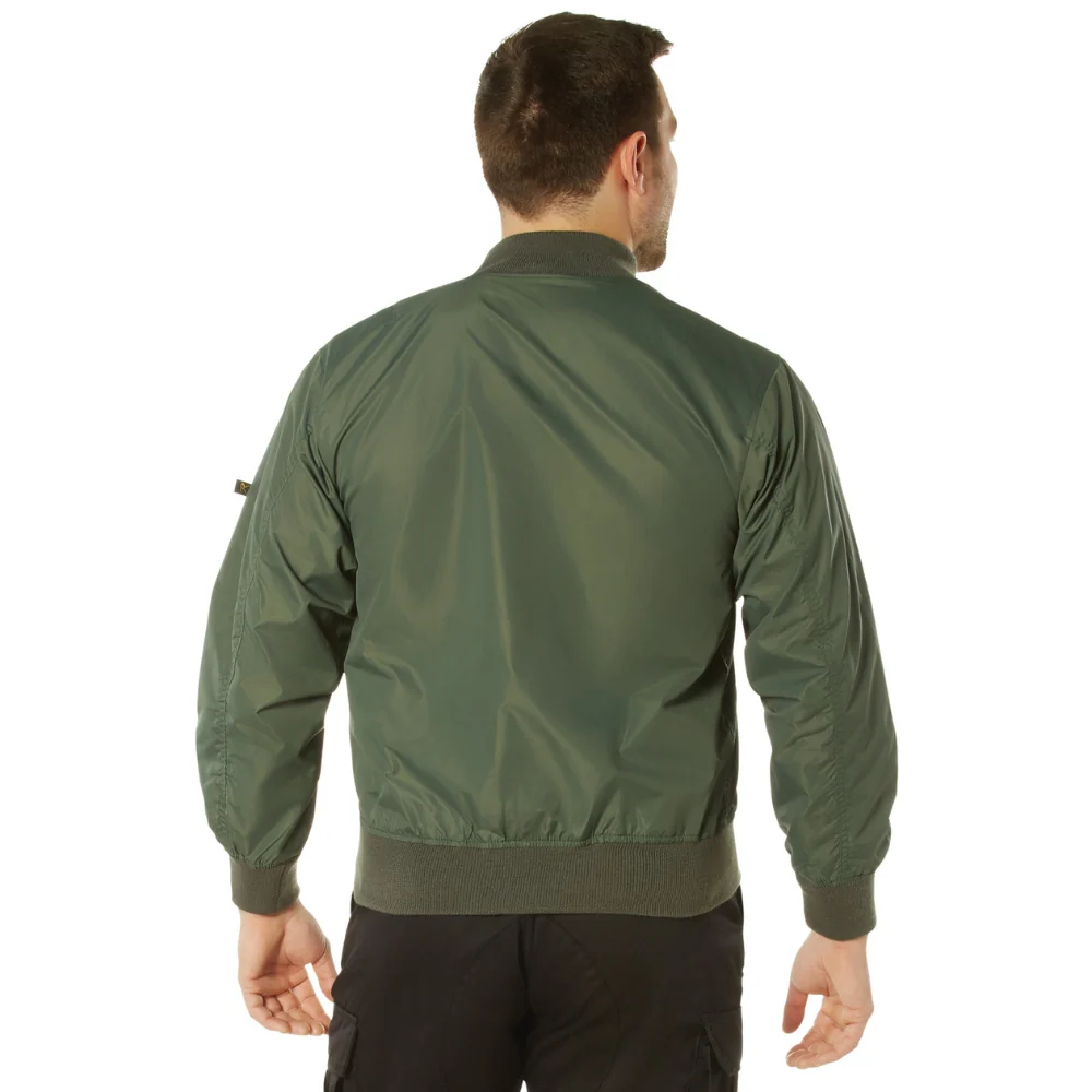 Rothco Lightweight MA-1 Flight Jacket (Sage Green) - Image 4