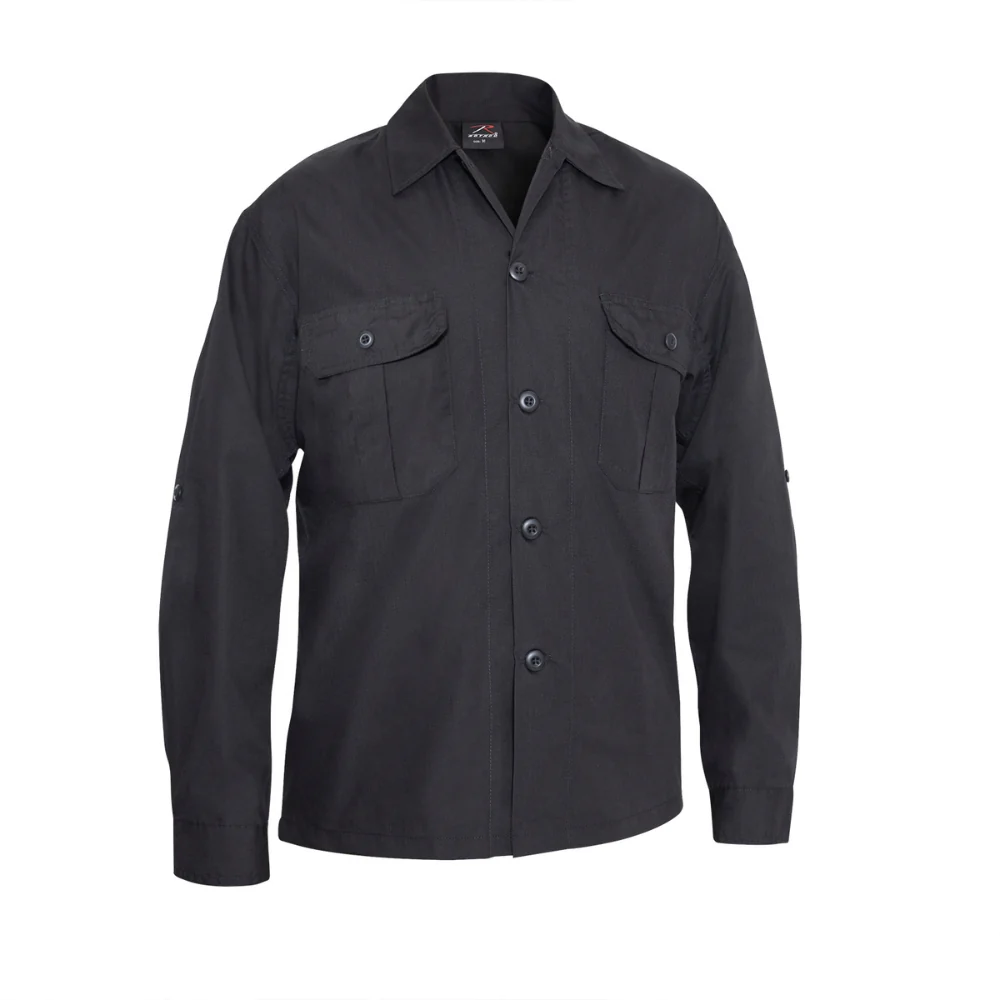 Rothco Lightweight Tactical Shirt (Black) - Image 3