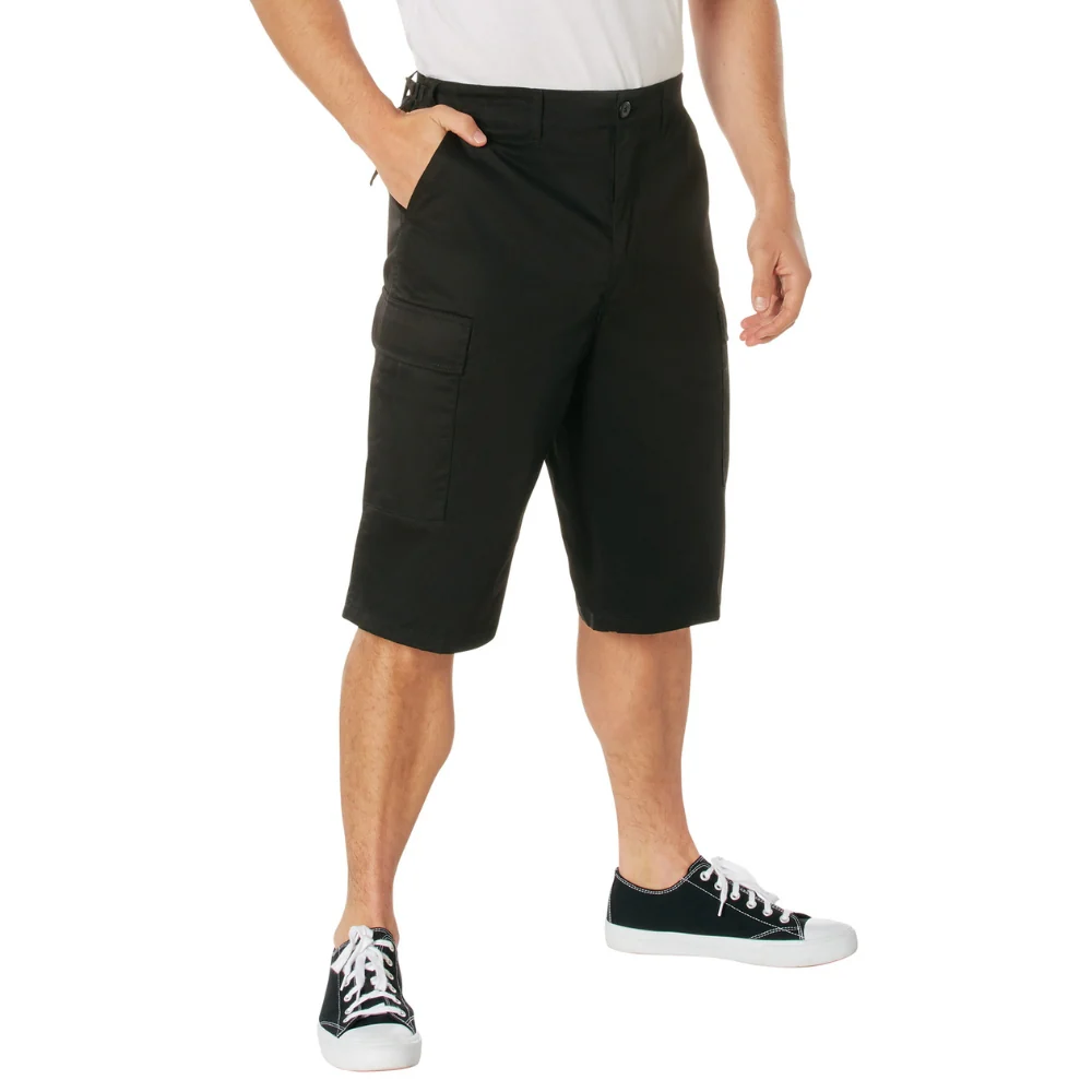 Rothco Long Length BDU Shorts (Black) - Image 2