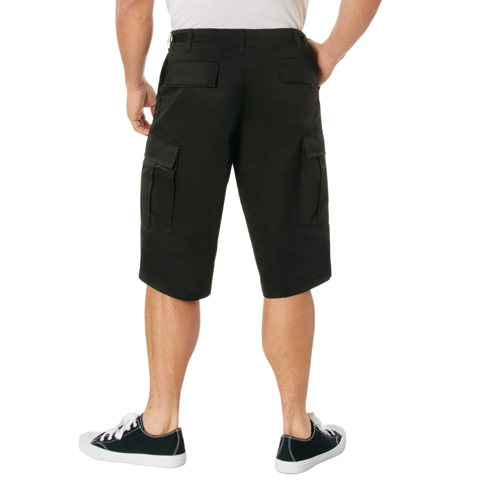 Rothco Long Length BDU Shorts (Black) - Image 3