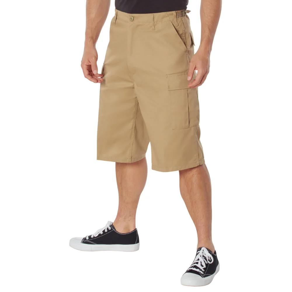 Rothco Long Length BDU Shorts (Khaki) - Image 2