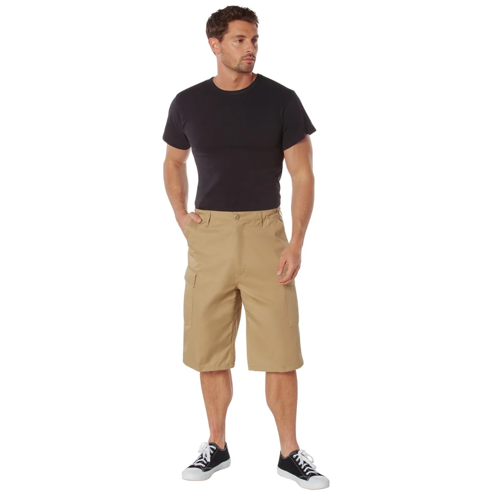 Rothco Long Length BDU Shorts (Khaki) - Image 4