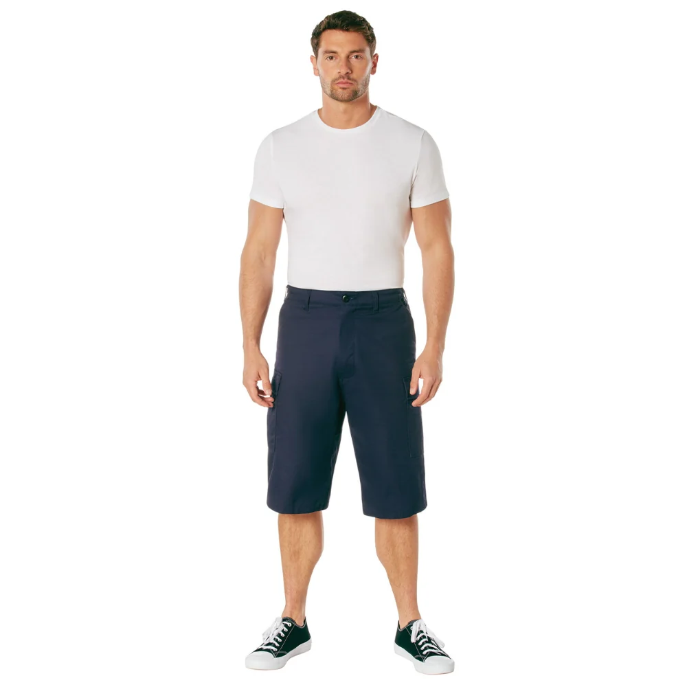 Rothco Long Length BDU Shorts (Navy Blue) - Image 4