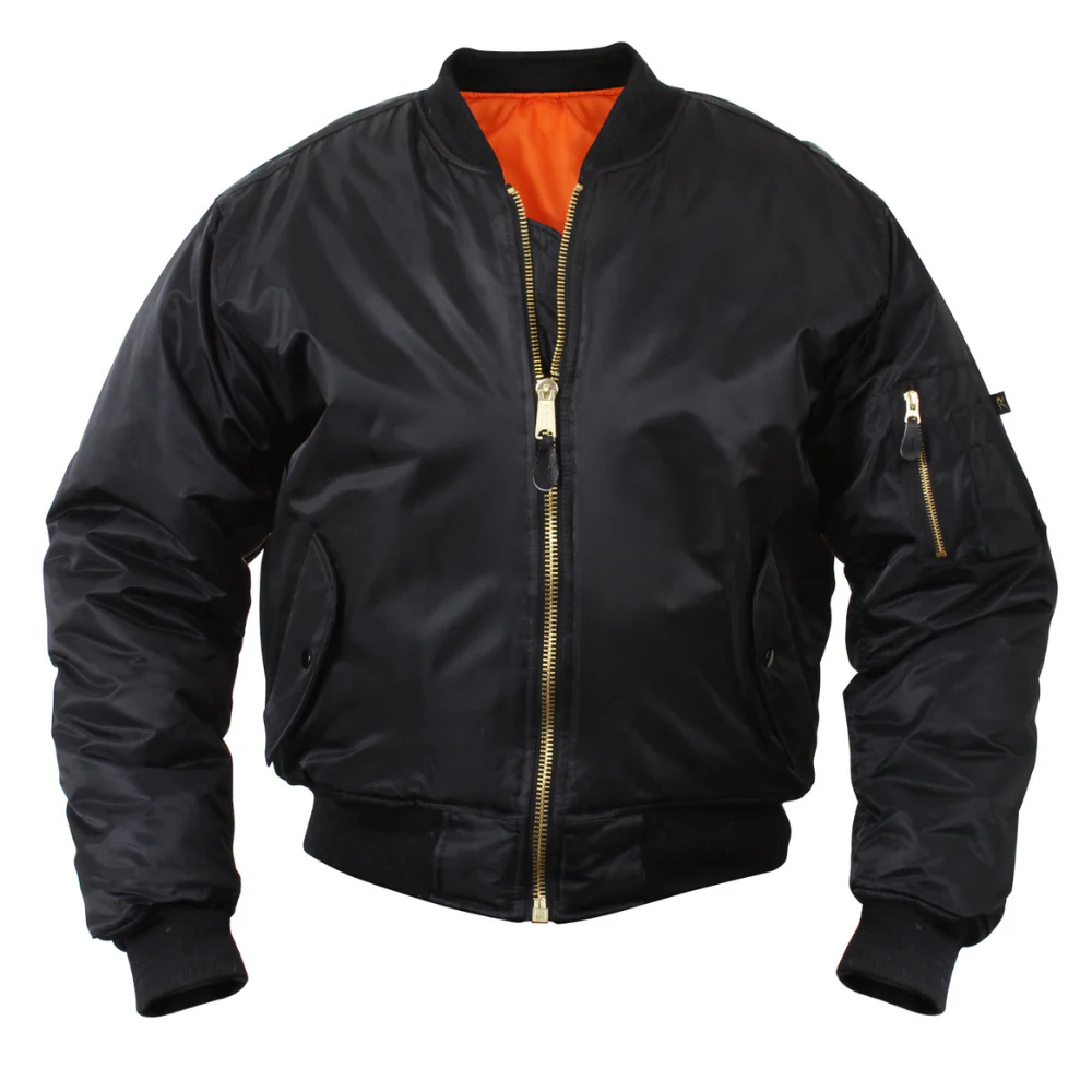 Rothco MA-1 Flight Jacket (Black)