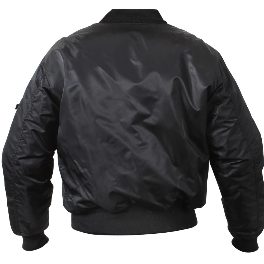 Rothco MA-1 Flight Jacket (Black) - Image 2