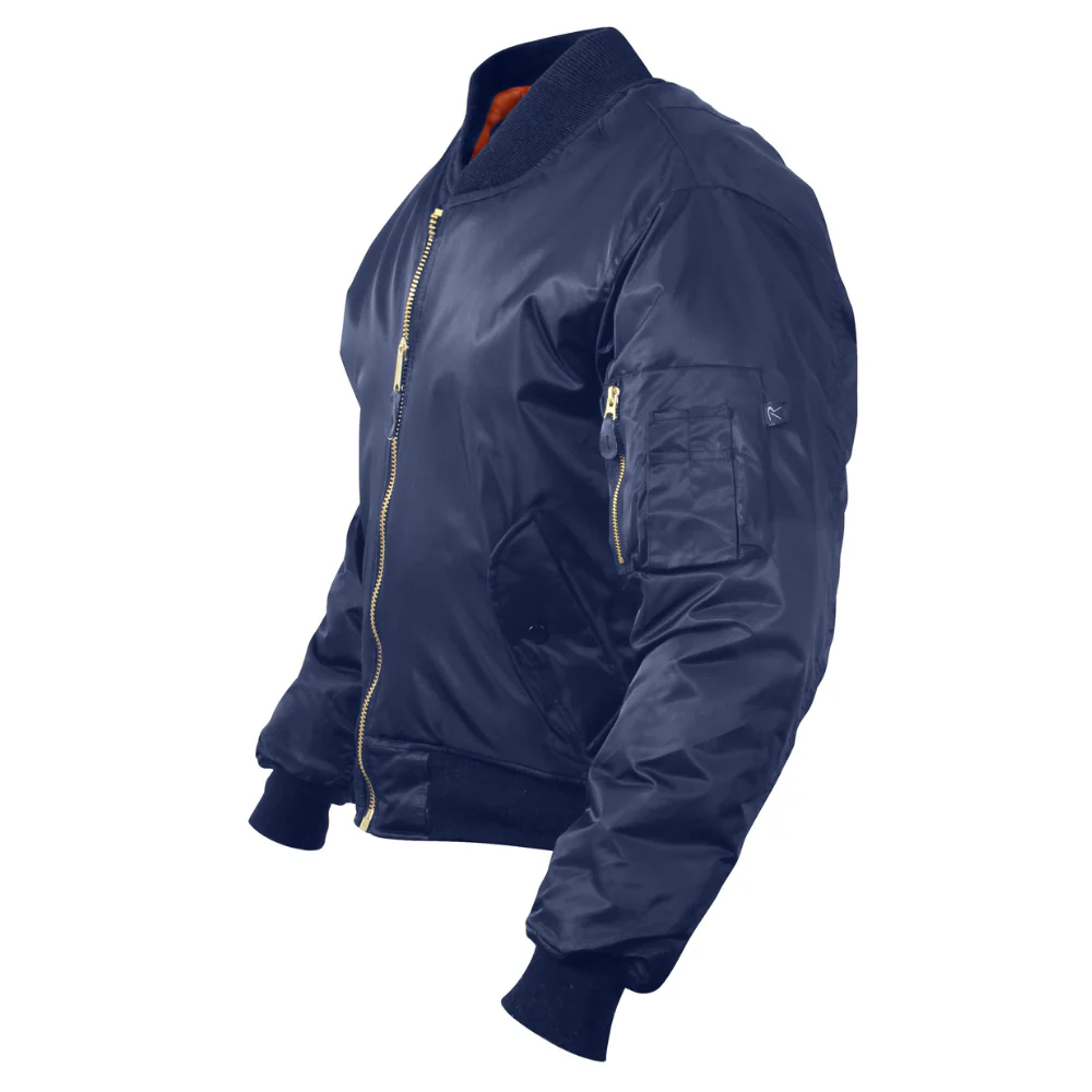 Rothco MA-1 Flight Jacket (Navy Blue) - Image 3