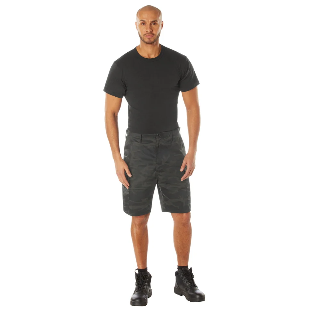 Rothco Midnight Camo BDU Shorts (Midnight Black Camo) - Image 4