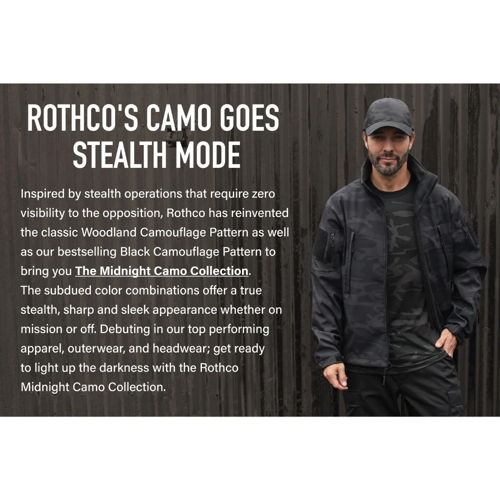 Rothco Midnight Camo BDU Shorts (Midnight Black Camo) - Image 9
