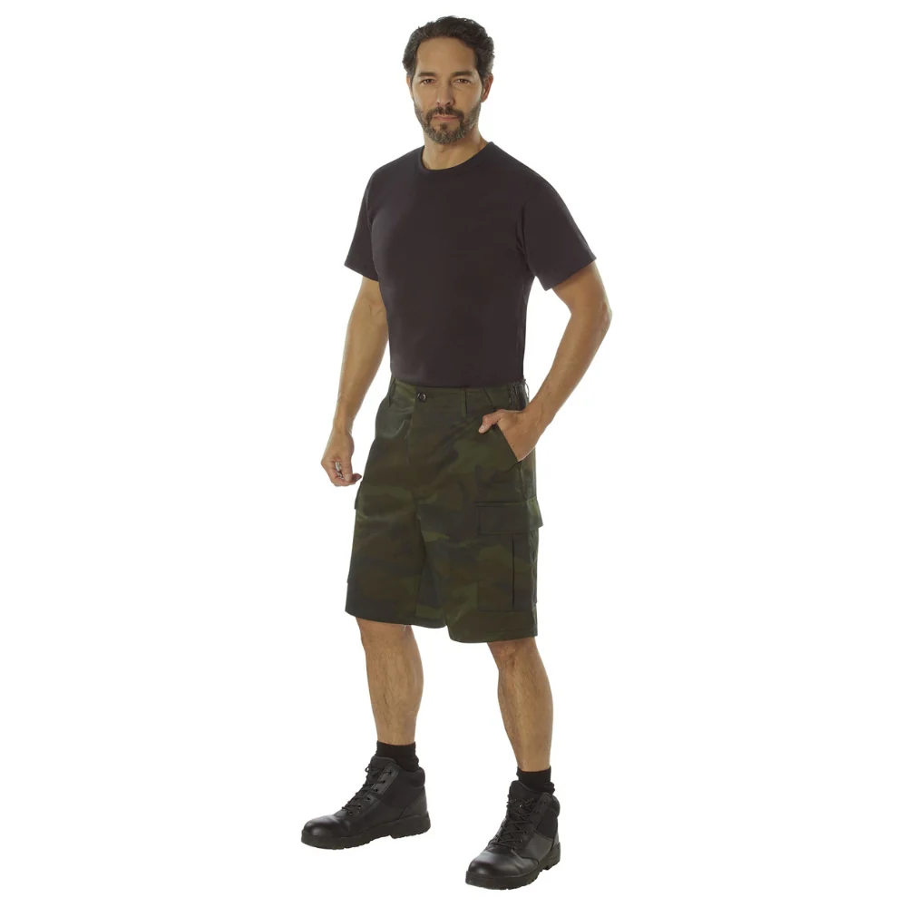 Rothco Midnight Camo BDU Shorts (Midnight Woodland Camo) - Image 4