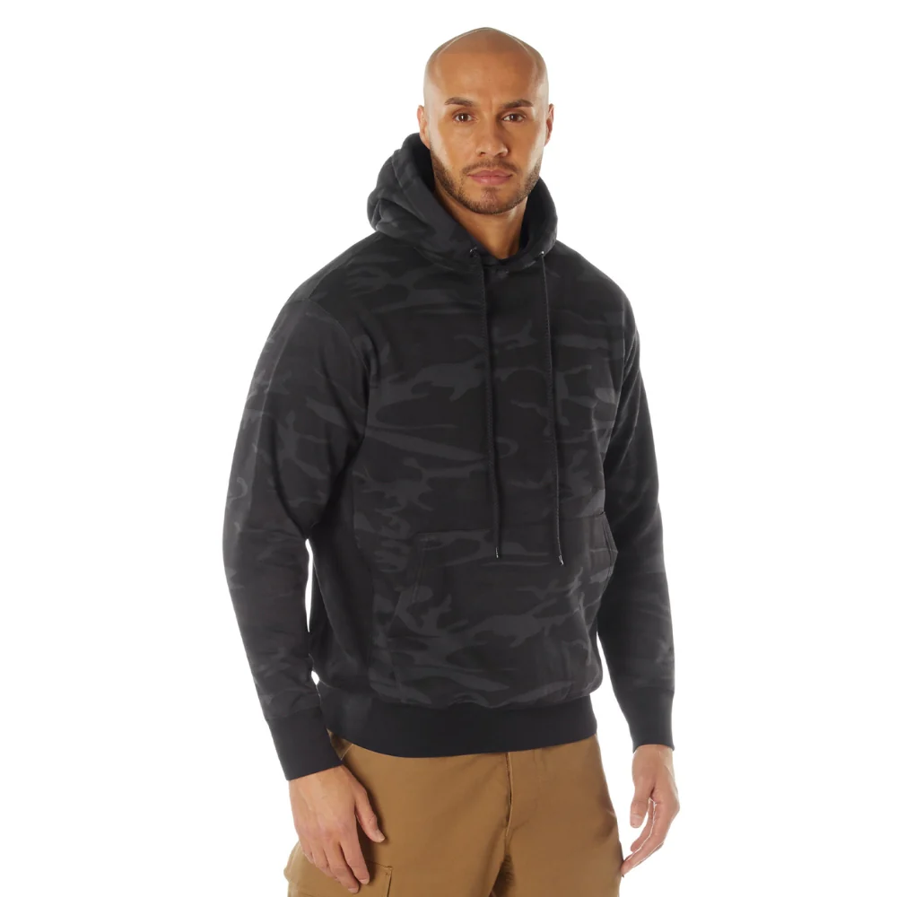 Rothco Midnight Camo Everyday Hoodie (Midnight Black Camo)