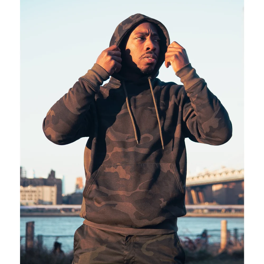 Rothco Midnight Camo Everyday Hoodie (Midnight Black Camo) - Image 10