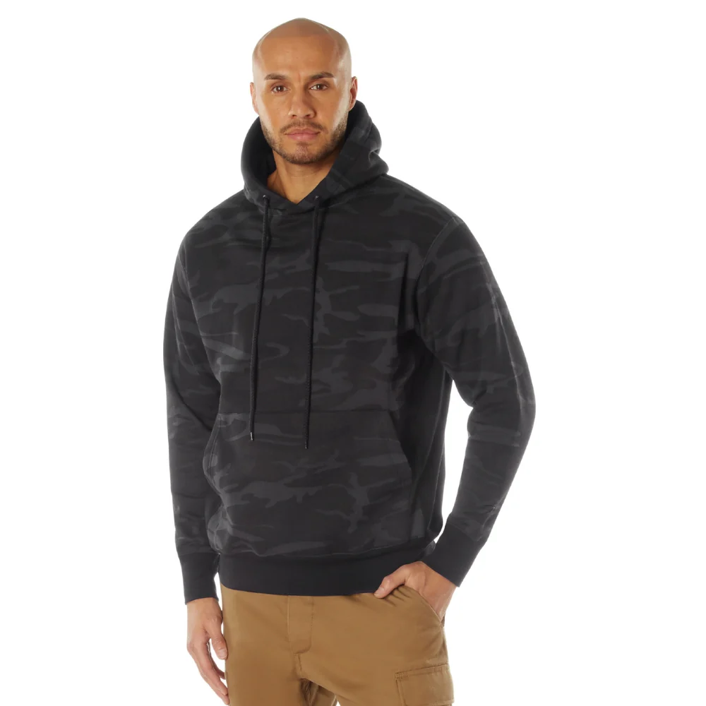 Rothco Midnight Camo Everyday Hoodie (Midnight Black Camo) - Image 2