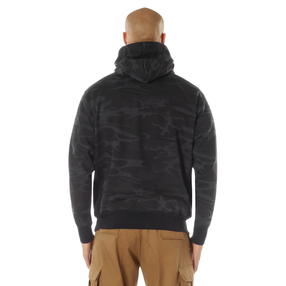 Rothco Midnight Camo Everyday Hoodie (Midnight Black Camo) - Image 3