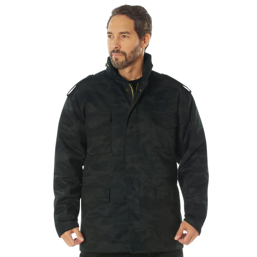 Rothco Midnight Camo M-65 Field Jacket (Midnight Black Camo)
