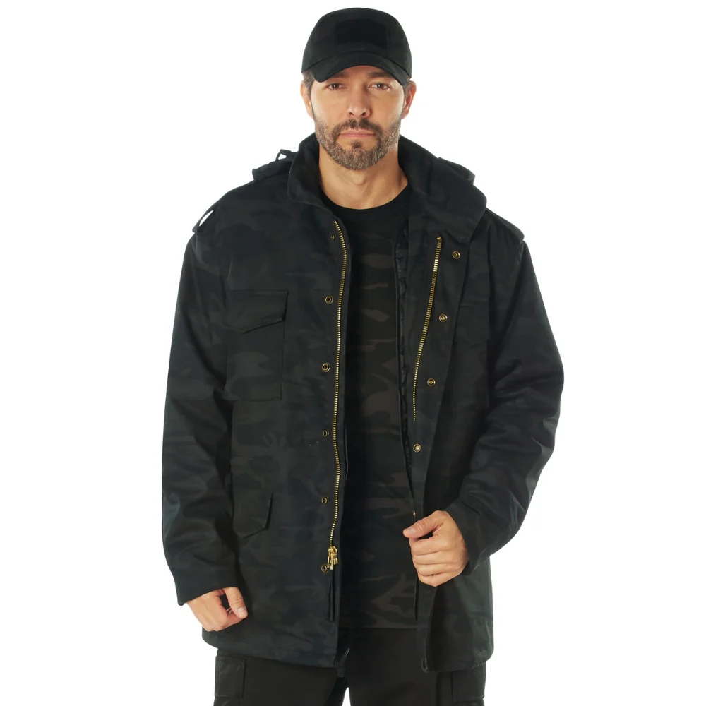 Rothco Midnight Camo M-65 Field Jacket (Midnight Black Camo) - Image 2