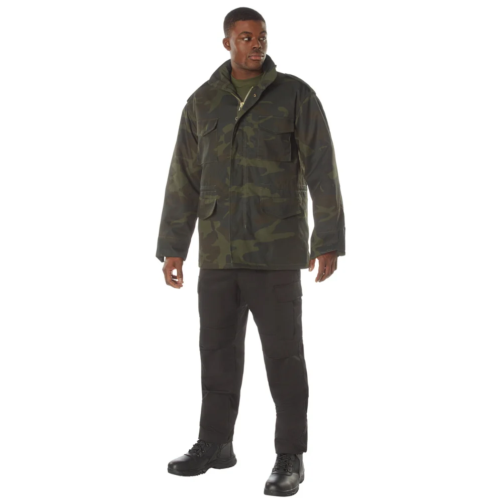 Rothco Midnight Camo M-65 Field Jacket (Midnight Woodland Camo) - Image 3