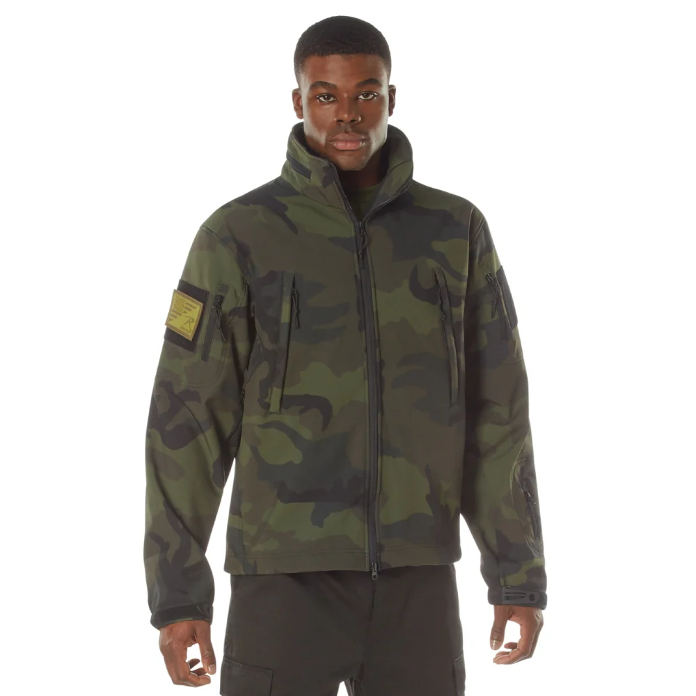 Rothco Midnight Camo Special Ops Soft Shell Jackets (Midnight Woodland Camo)