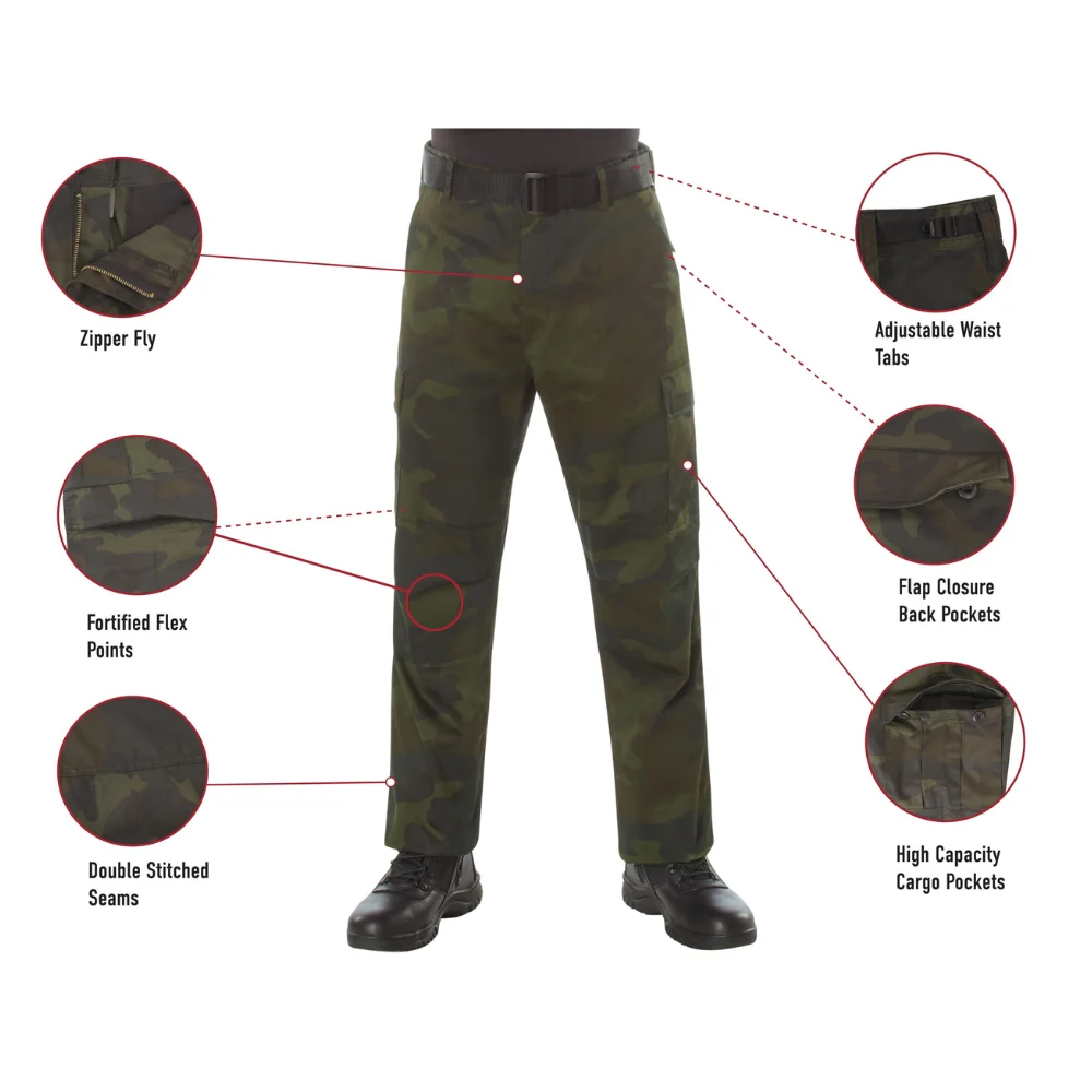 Rothco Midnight Camo Tactical BDU Pants (Midnight Woodland Camo) - Image 7
