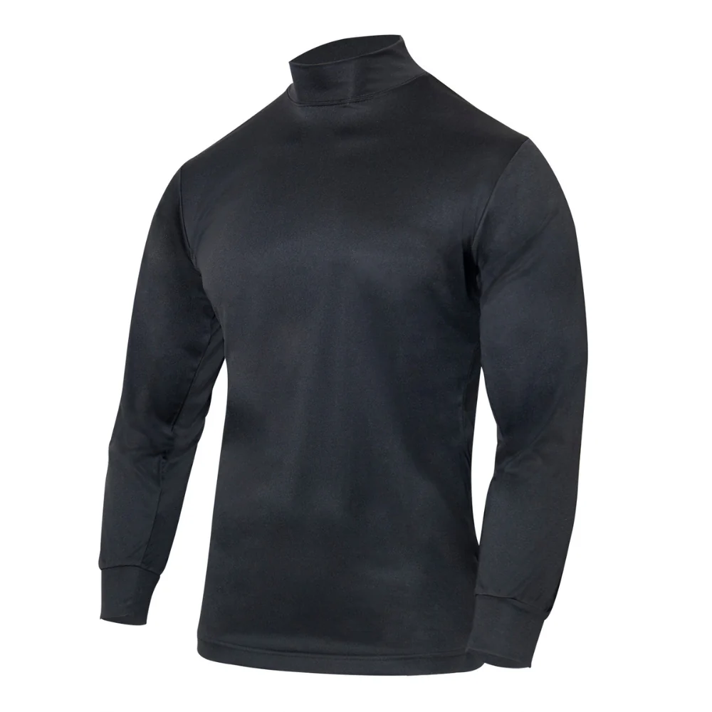 Rothco Moisture Wicking Mock Turtleneck - Black - Image 3