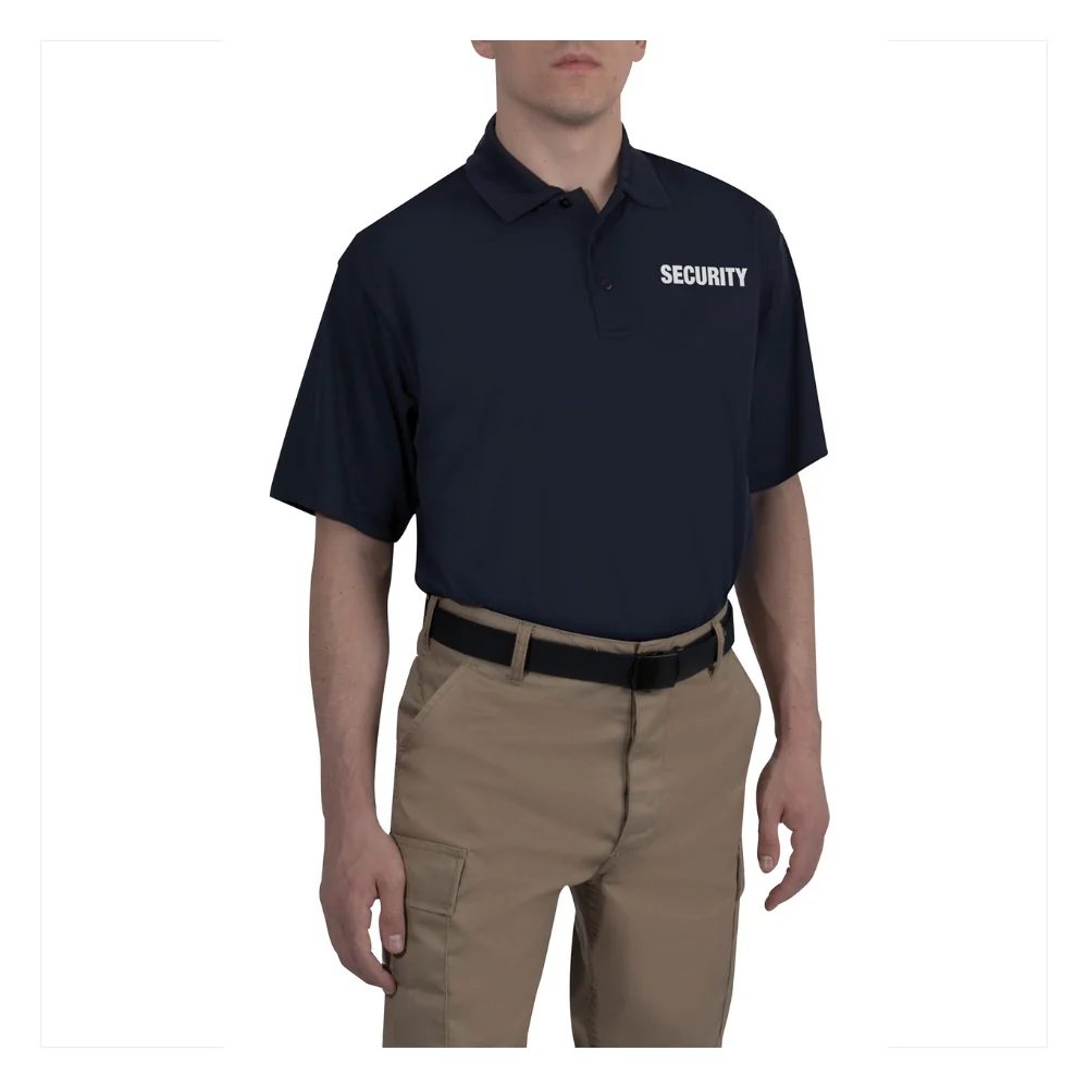 Rothco Moisture Wicking Security Polo Shirt (Midnight Navy Blue) - Image 3