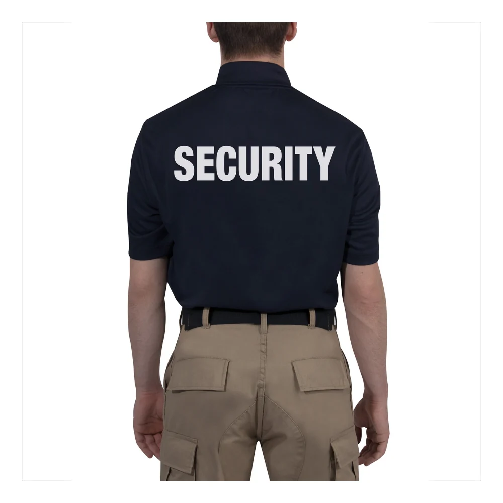 Rothco Moisture Wicking Security Polo Shirt (Midnight Navy Blue) - Image 4