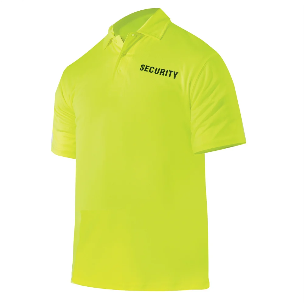 Rothco Moisture Wicking Security Polo Shirt (Safety Green) - Image 2