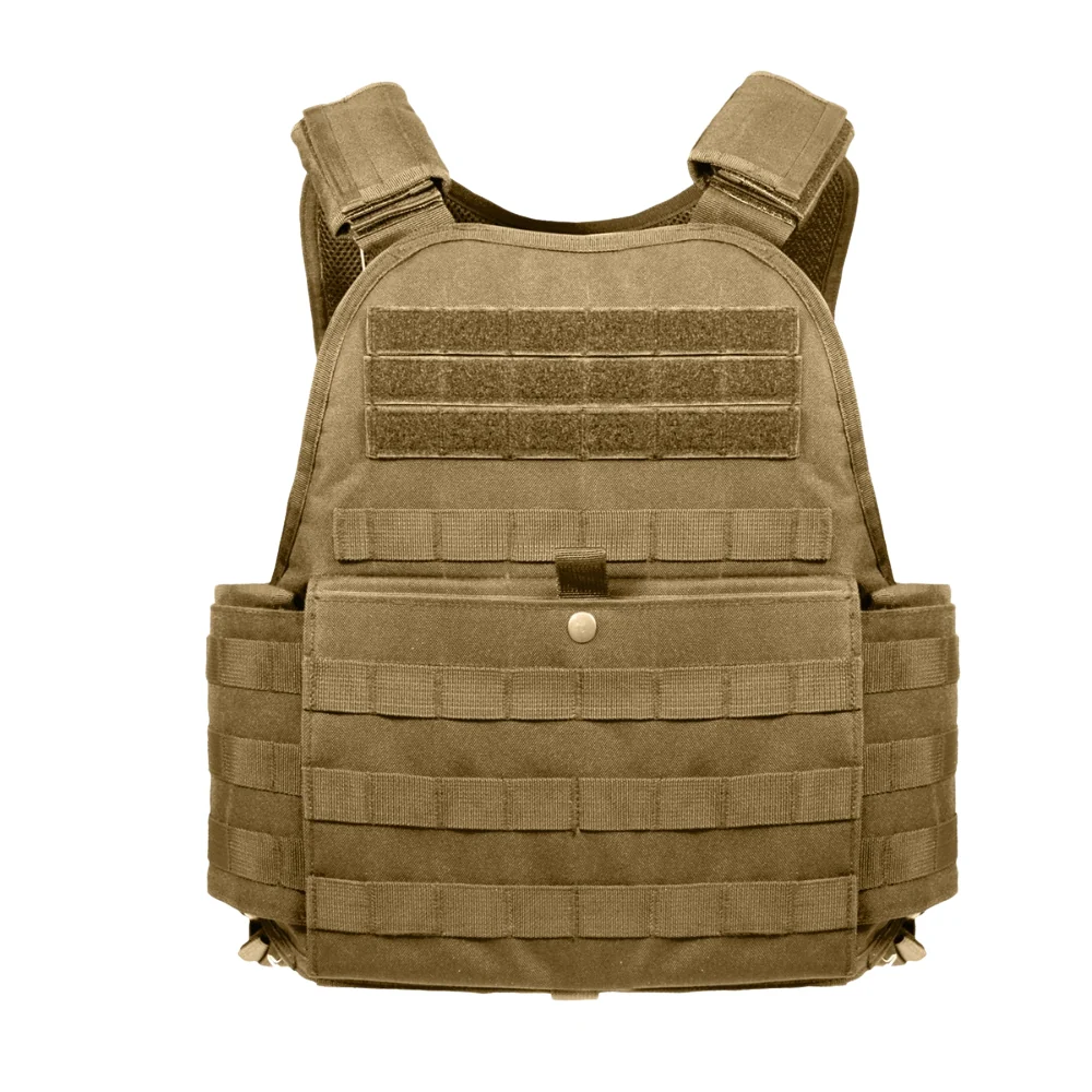 Rothco MOLLE Plate Carrier Vest (Coyote Brown)