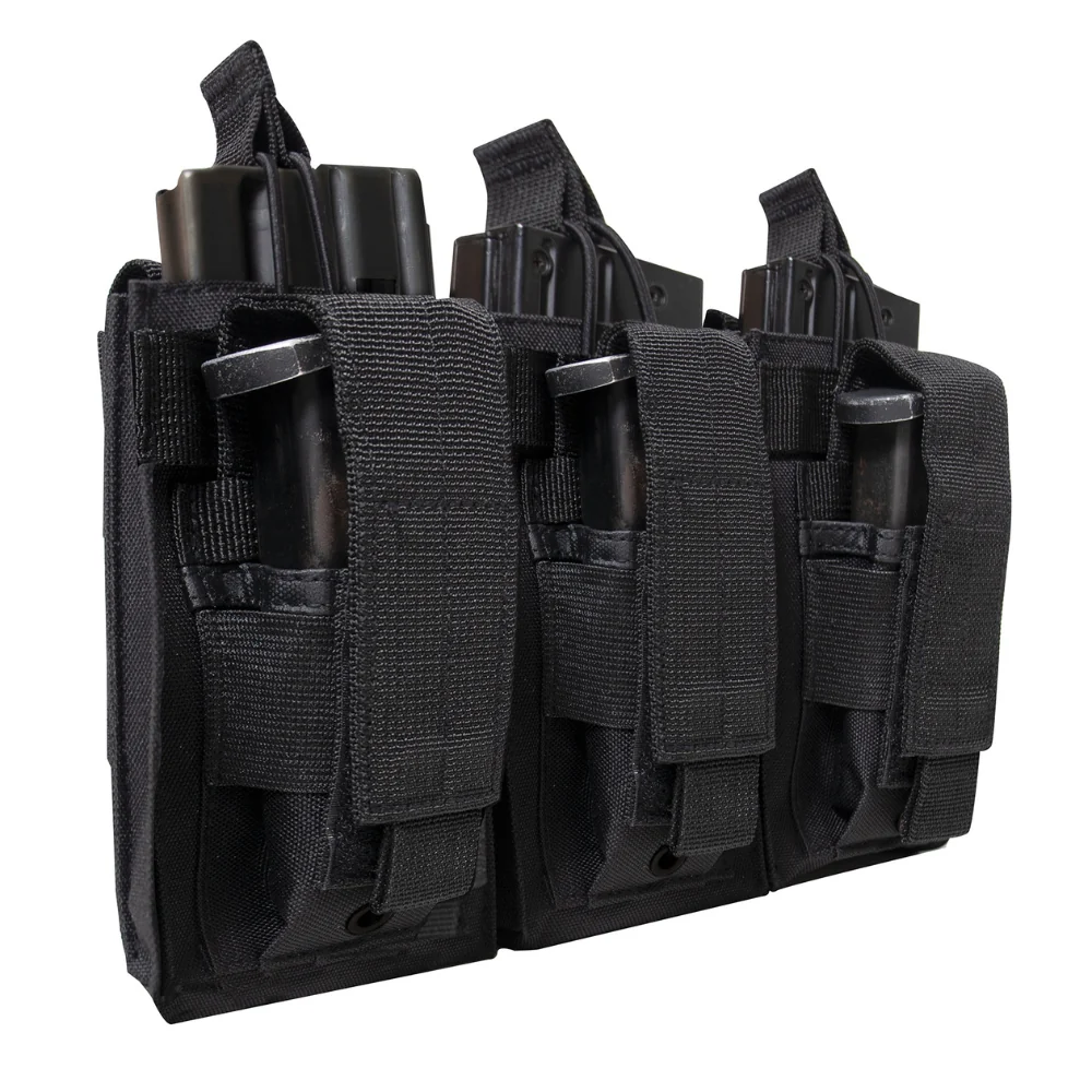 Rothco MOLLE Triple Kangaroo Rifle and Pistol Mag Pouch - Image 4
